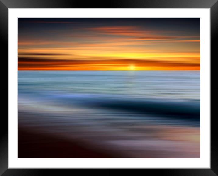 The Lone Wave Framed Mounted Print by David Neighbour