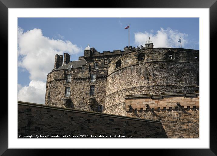 Edinburgh Castle Framed Mounted Print by Eduardo Vieira