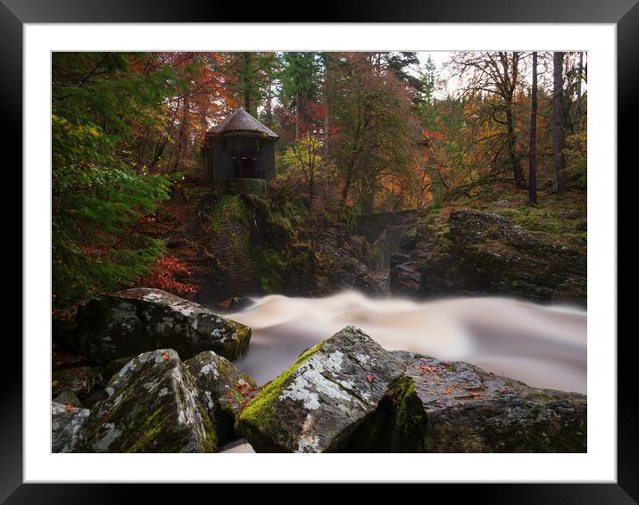 The Hermitage, near Dunkeld. Framed Mounted Print by Tommy Dickson