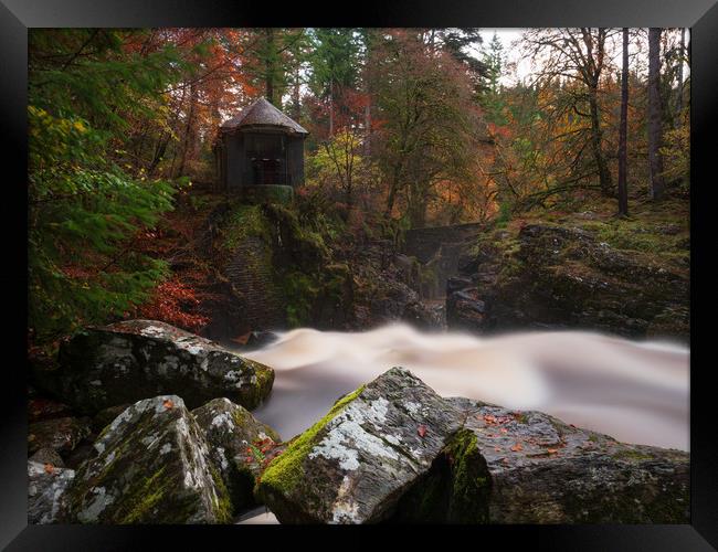 The Hermitage, near Dunkeld. Framed Print by Tommy Dickson