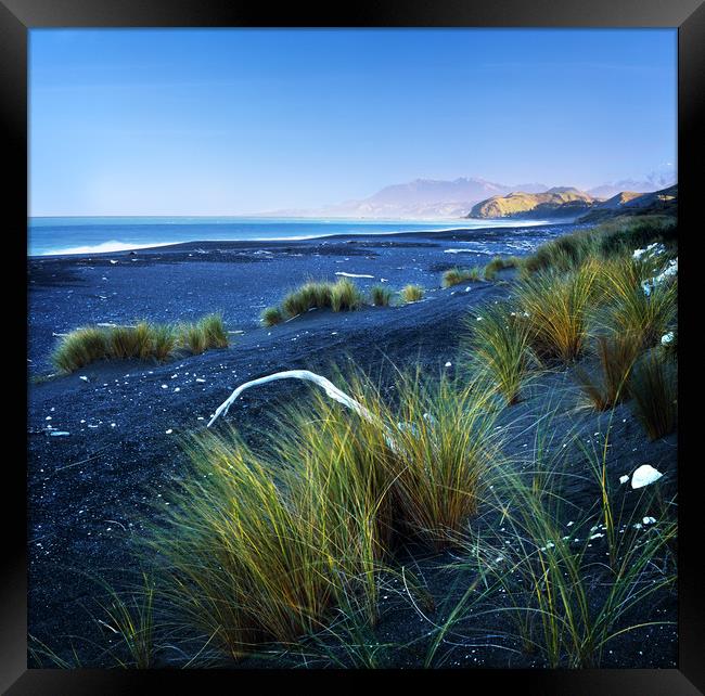 Beautiful Kekerengu Bay, New Zealand Framed Print by Maggie McCall