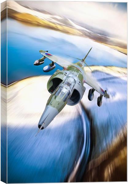 Harrier GR3 Canvas Print by J Biggadike