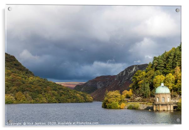 Garreg Ddu Reservoir Elan Valley Powys Acrylic by Nick Jenkins