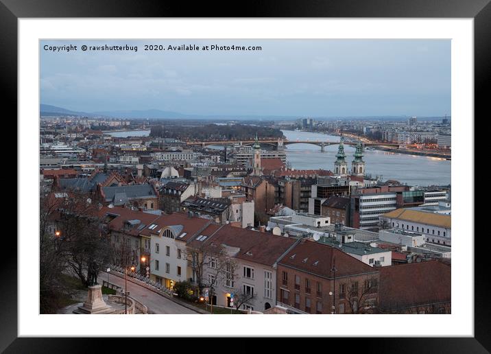 Budapest Roof Tops Framed Mounted Print by rawshutterbug 