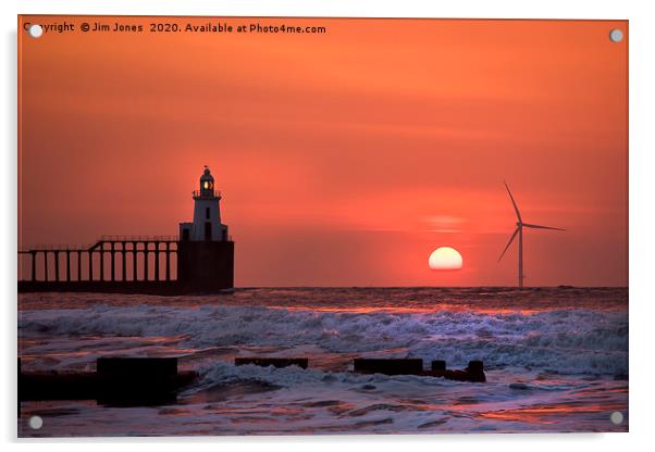 Red Dawn Acrylic by Jim Jones