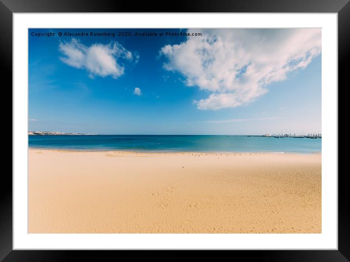 Empty Sunny Beach Framed Mounted Print by Alexandre Rotenberg