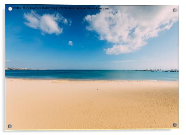 Empty Sunny Beach Acrylic by Alexandre Rotenberg