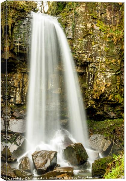 Melincourt Waterfall Resolven Vale of Neath Wales Canvas Print by Nick Jenkins