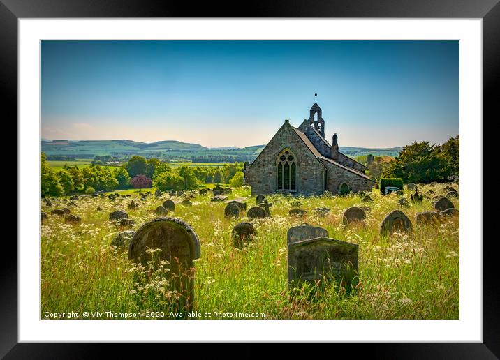 St Michael & All Angels Church Framed Mounted Print by Viv Thompson