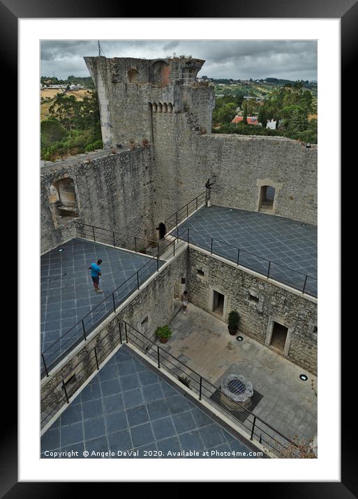Perspective in Porto De Mos Castle Framed Mounted Print by Angelo DeVal