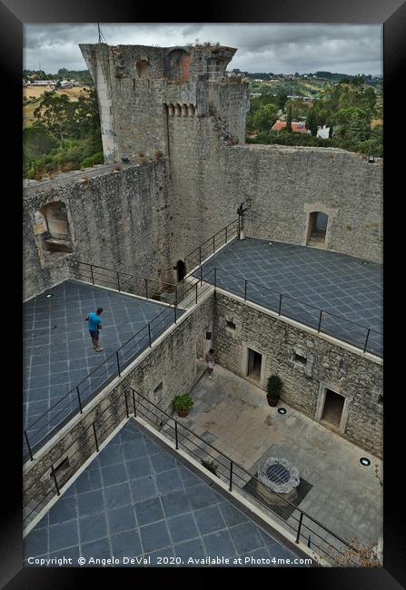 Perspective in Porto De Mos Castle Framed Print by Angelo DeVal