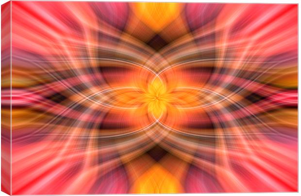 Flame Style Abstract Art Canvas Print by Jonathan Thirkell