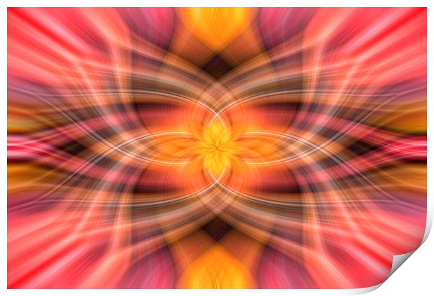 Flame Style Abstract Art Print by Jonathan Thirkell