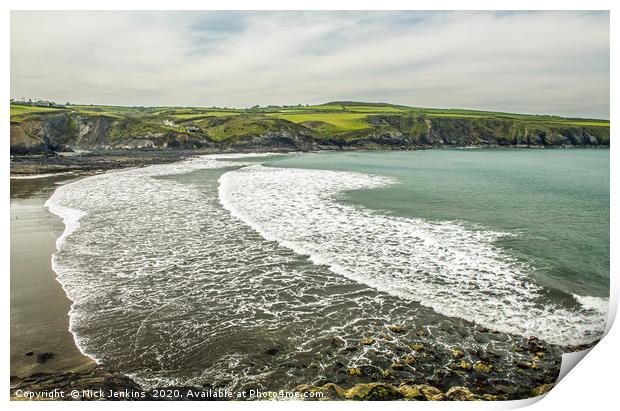 Abereiddy Beach on the North Pembrokeshire Coast Print by Nick Jenkins