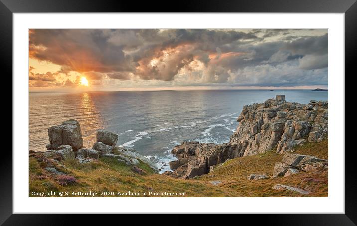 Stormy Outlook Framed Mounted Print by Si Betteridge