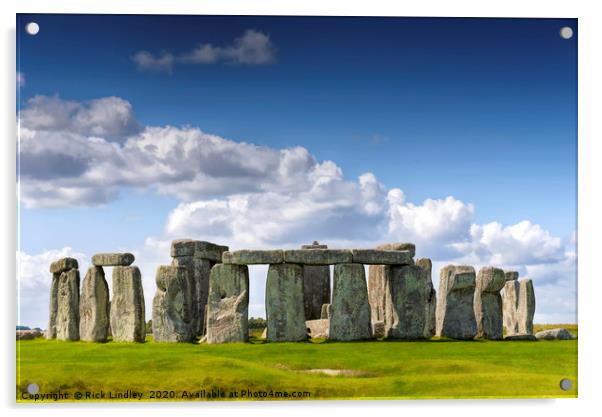 Stonehenge Acrylic by Rick Lindley