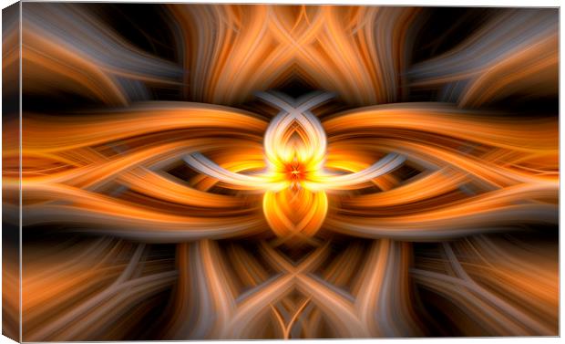 Fire Abstract Art Canvas Print by Jonathan Thirkell