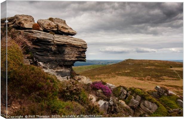 Fantastic rock formations of the Simonside Hills  Canvas Print by Phill Thornton