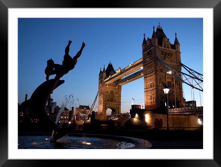Tower Bridge, London. Sunset Framed Mounted Print by Jonathan Pankhurst