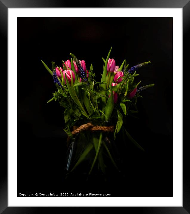 dutch tulips still life Framed Mounted Print by Chris Willemsen