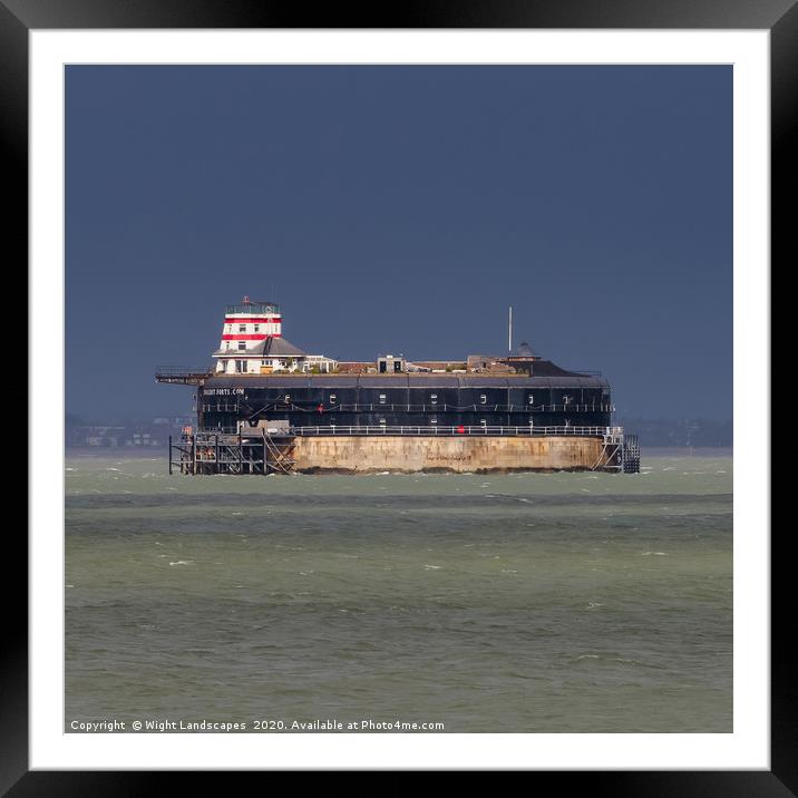 No Man's Land Fort Framed Mounted Print by Wight Landscapes