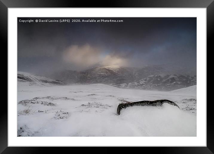 Stormy Morrone - Braemar Scotland Framed Mounted Print by David Lewins (LRPS)