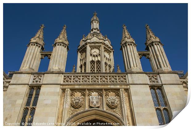 King's College Print by Eduardo Vieira