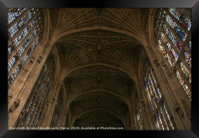 King's College Chapel Framed Print by Eduardo Vieira