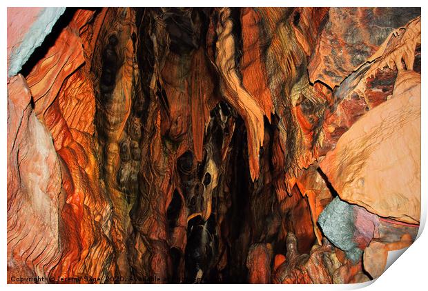 Majestic Cave Formation Print by Jeremy Sage