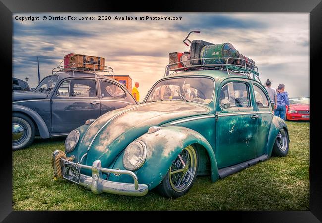 Volkswaggon Beetle Framed Print by Derrick Fox Lomax