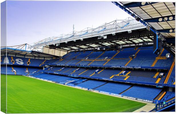 Stamford Bridge East Stand Canvas Print by Andy Evans Photos