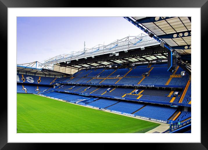 Stamford Bridge East Stand Framed Mounted Print by Andy Evans Photos