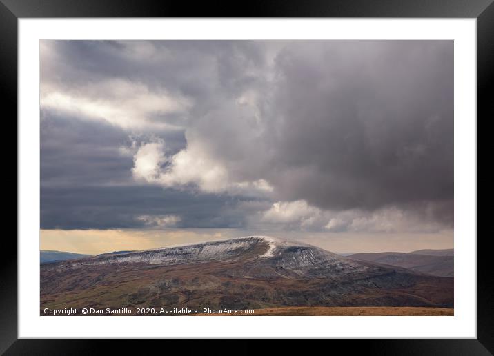 Fan Fawr in the Brecon Beacons National Park Framed Mounted Print by Dan Santillo