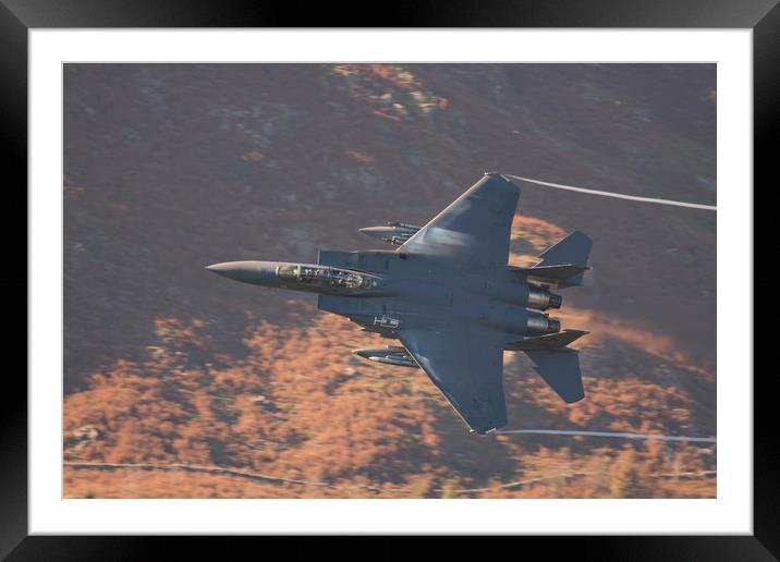 F15 on the Mach Loop Framed Mounted Print by Rory Trappe