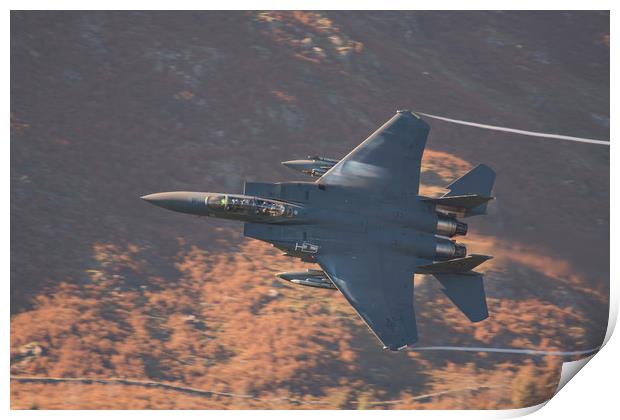 F15 on the Mach Loop Print by Rory Trappe