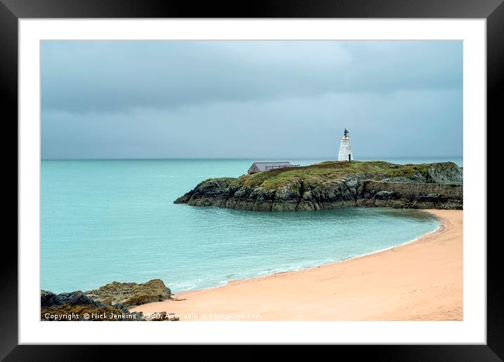 Beach on Llanddwyn Island Anglesey Framed Mounted Print by Nick Jenkins