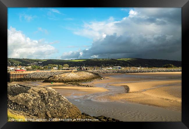 Burry Port Beach and Coast Carmarthenshire Wales Framed Print by Nick Jenkins
