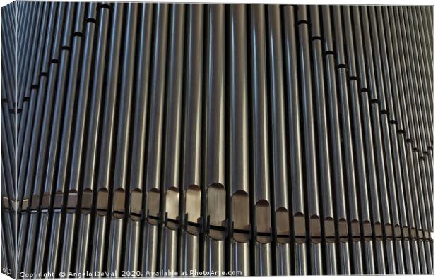 Organ Pipes Background Canvas Print by Angelo DeVal