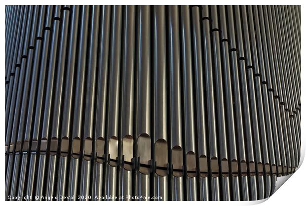Organ Pipes Background Print by Angelo DeVal