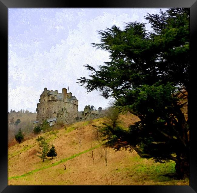 Neidpath Castle Framed Print by dale rys (LP)