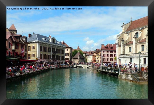 Annecy France.  Framed Print by Lilian Marshall