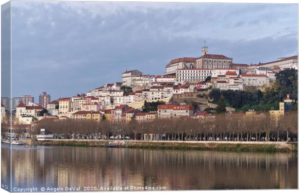 Coimbra city river view Canvas Print by Angelo DeVal