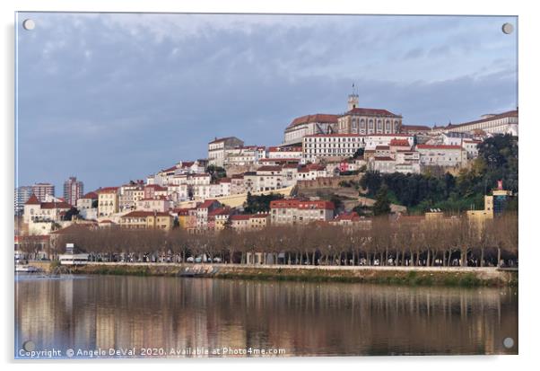 Coimbra city river view Acrylic by Angelo DeVal