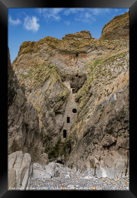 Culver Hole, Port Eynon, Gower Framed Print by Dan Santillo