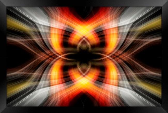 Heat Themed Abstract Art Framed Print by Jonathan Thirkell