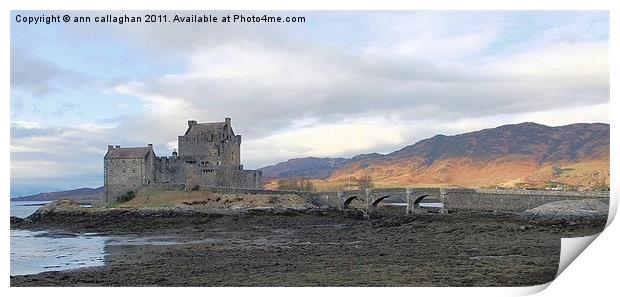Eilean Donan Castle Print by Ann Callaghan