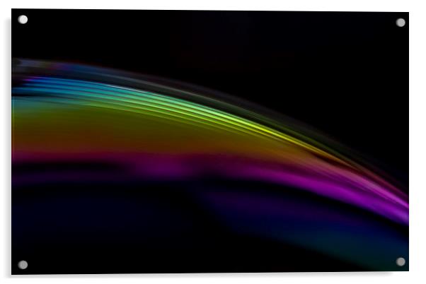 Rainbow Curve Acrylic by Jonathan Thirkell