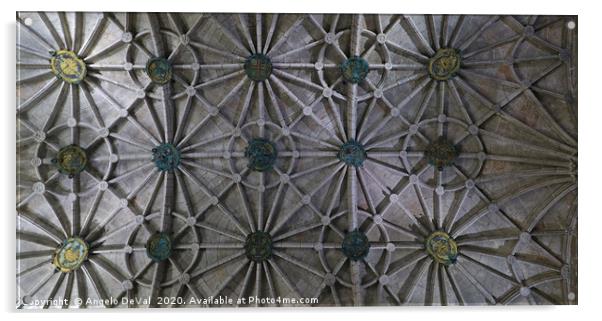 Jeronimos Monastery Ceiling Detail Acrylic by Angelo DeVal