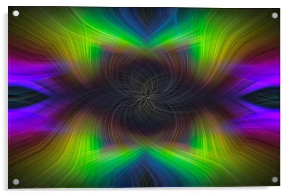 Rainbow Abstract Acrylic by Jonathan Thirkell