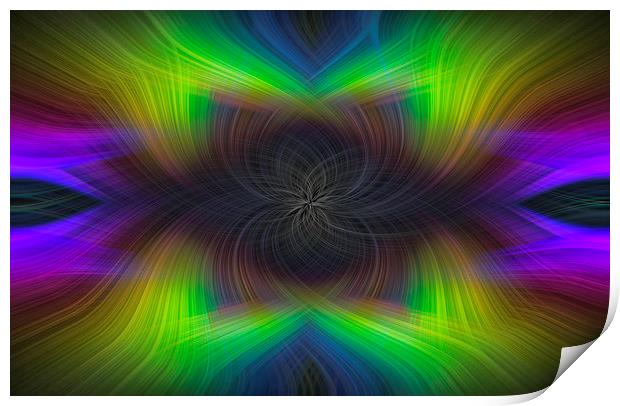 Rainbow Abstract Print by Jonathan Thirkell